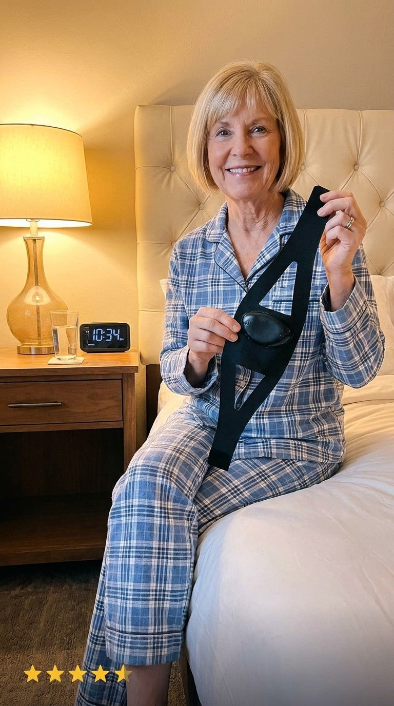 Carol R. holding her TrueSole wrap