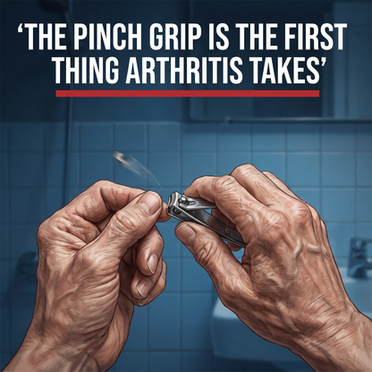 Why standard nail clippers fail arthritic hands — the pinch grip problem