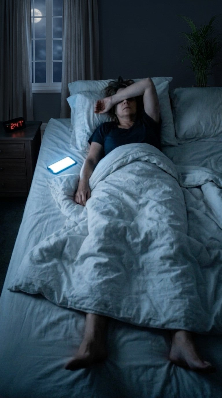 Without TrueSole: awake at 2:47am