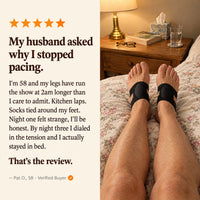 Five-star review from Pat O.: My husband asked why I stopped pacing